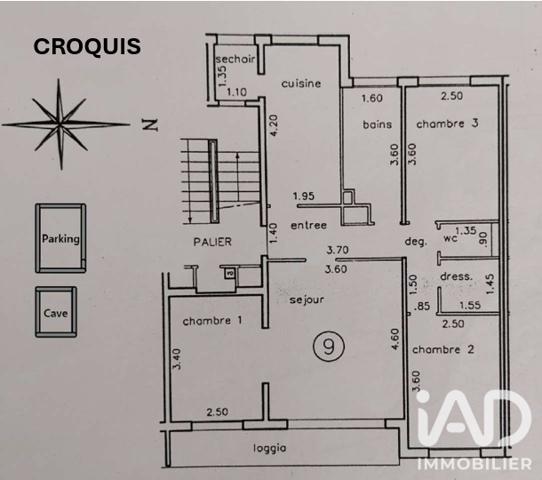 Location appartement 4 pièces 66,62 m² Bois-d'Arcy
