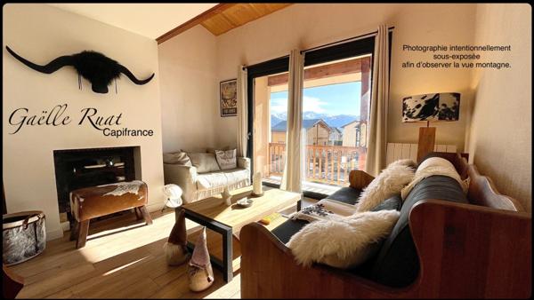 FONT ROMEU (66) Chalet 3 pièces - 2 faces avec cheminée - Garage - Terrasse vue dégagée