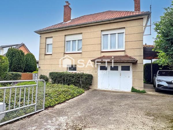 Maison plain-pied 62 m² + sous-sol complet – Jardin – Fort potentiel