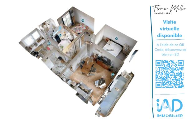 Appartement à vendre 3 pièces 59 m² Montbéliard