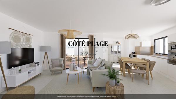 Les Mathes (17570) La Palmyre Appartement NEUF T4 PMR avec 2 Terrasses Garage et cave au prix de 496.450€ HAI