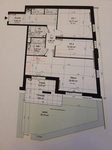 Marcq en Baroeul Appartement RDC  avec jardin