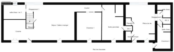 Achat - Maison | Fermette Ruaudin 72230 5 pièces 123 m 2 600 m 2