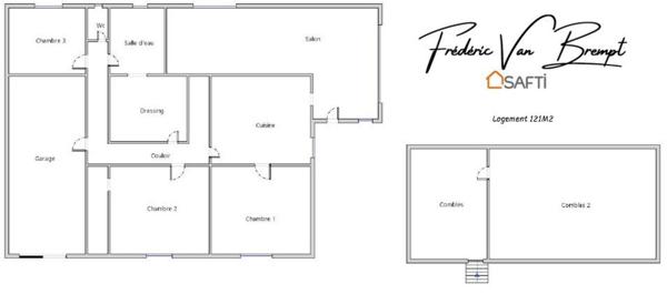 Propriété comprenant deux Maisons de 121M2 et 107M2