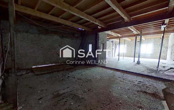 Maison de village individuelle avec garage, toiture récente et énorme potentiel – 112 m² habitables + plus de 100 m² aménageables
