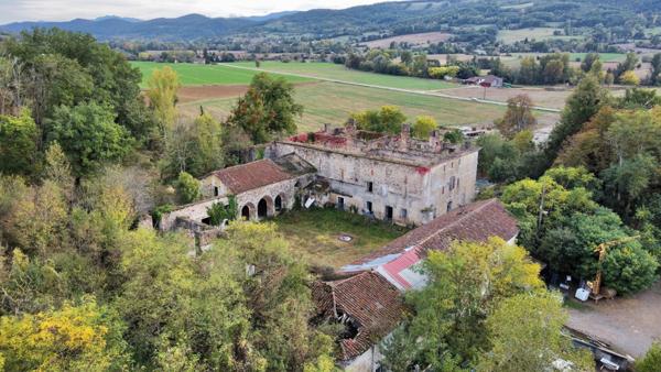 Abbaye du 14e et château du 19e en ruine sur 17ha