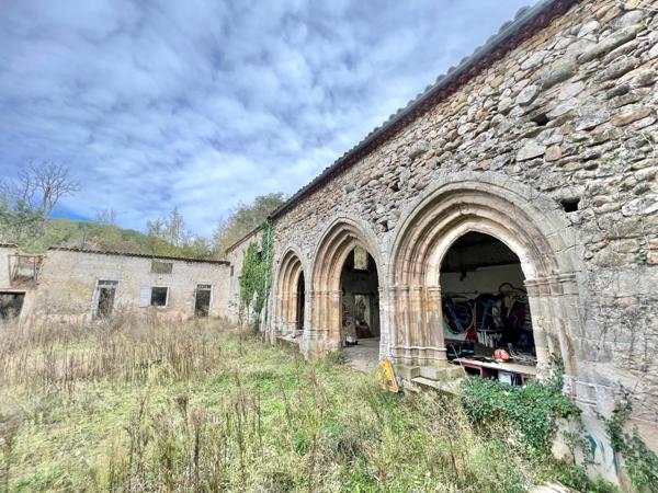 Abbaye du 14e et château du 19e en ruine sur 17ha