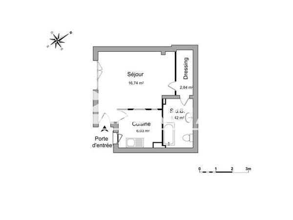 Location Studio 31 m² - 27/29 AVENUE DE BRIMONT Chatou 78400