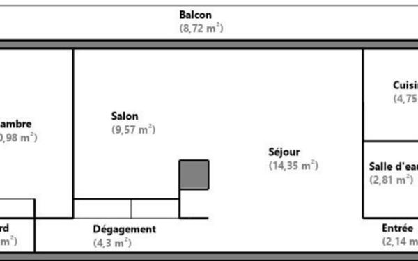 Appartement à vendre    2 pièces • 52 m2 Toulouse