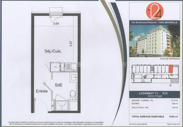 Appartement de 20 m²