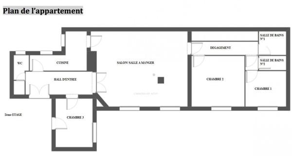 PARIS XVI - VICTOR HUGO/ RAYMOND POINCARE. APPARTEMENT HAUSSMANNIEN 3 CHAMBRES + STUDIO