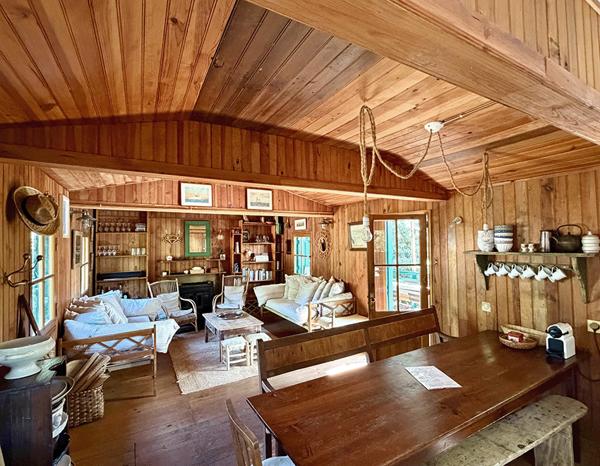 Cap Ferret 44 hectares 2eme ligne, plage du Mimbeau, 5 ravissantes cabanes bois sur terrain de 980 m2