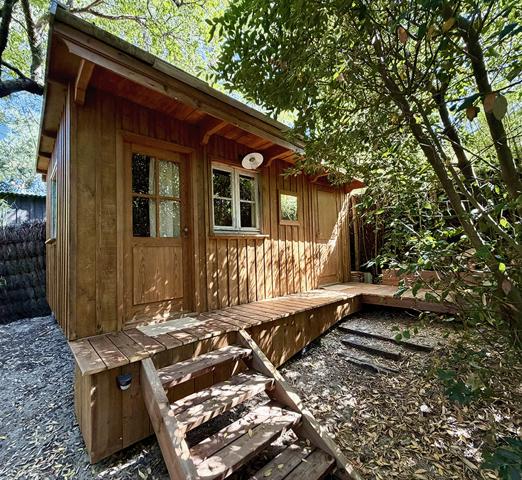 Cap Ferret 44 hectares 2eme ligne, plage du Mimbeau, 5 ravissantes cabanes bois sur terrain de 980 m2