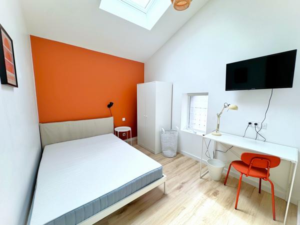 Studette privée 12 m² avec SDE privative - Coliving refait à neuf avec Jardin et Terrasse