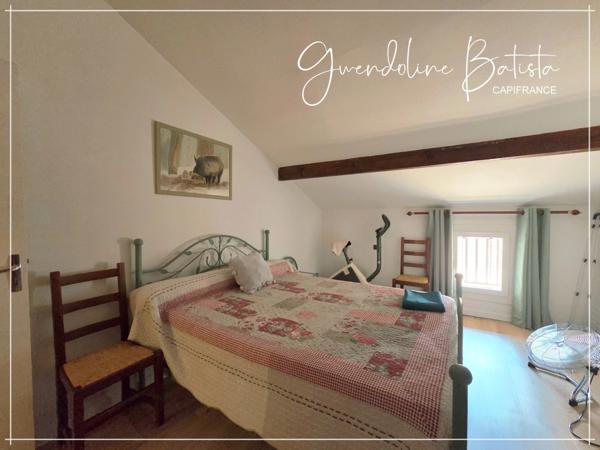 Maison de village en pierre 93m² (150m² surface utile) - 2 chambres - Terrasse 16m²