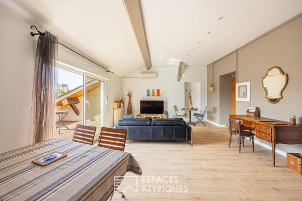 Terrasse tropézienne à Villeurbanne