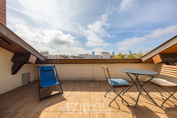 Terrasse tropézienne à Villeurbanne