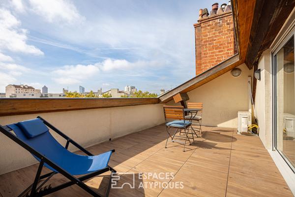 Terrasse tropézienne à Villeurbanne