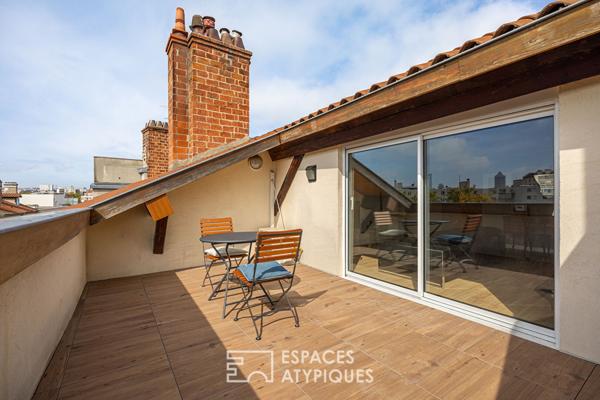 Terrasse tropézienne à Villeurbanne