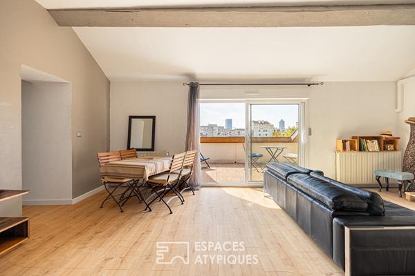 Terrasse tropézienne à Villeurbanne