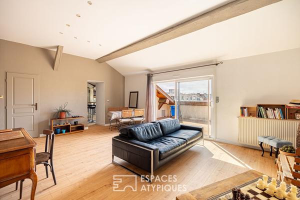 Terrasse tropézienne à Villeurbanne