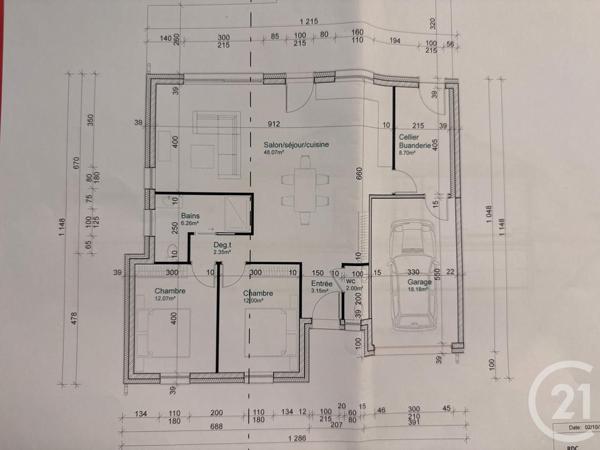 Terrain à vendre  381 m2 FREYMING MERLEBACH - 57