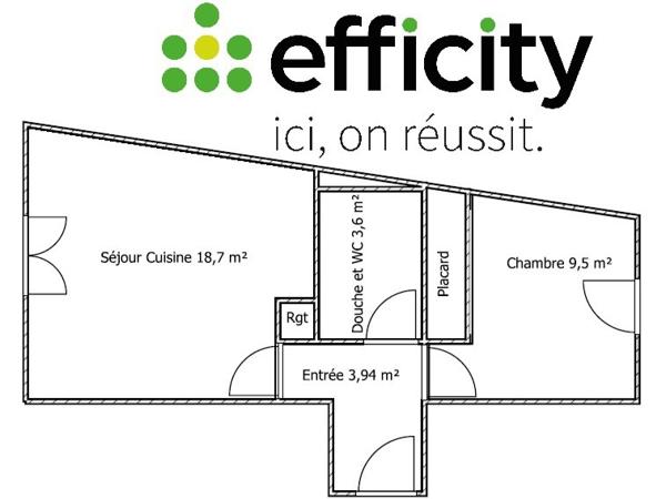 Appartement 2 pièces - 36 m²