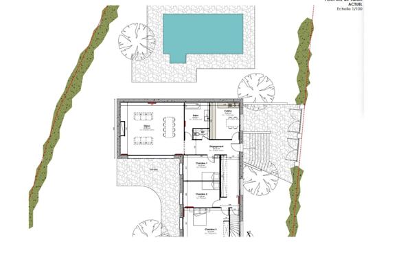 69260 CHARBONNIÈRES-LES-BAINS – Maison 7 pièces – Garage – Piscine – Terrain à bâtir – Calme – Sans vis-à-vis – Proche commodités