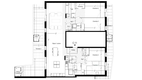 Appartement à vendre 5 pièces 150 m² Marseille 8