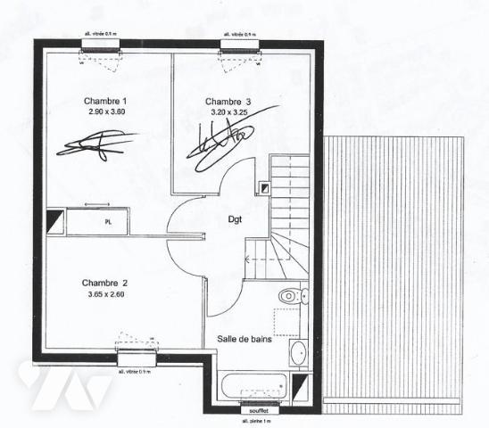 COUËRON – Le Hameau du Lac. Maison de 2011 – 3 chambres – Terrain de 256 m² – Garage