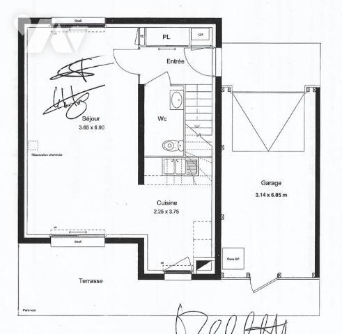 COUËRON – Le Hameau du Lac. Maison de 2011 – 3 chambres – Terrain de 256 m² – Garage