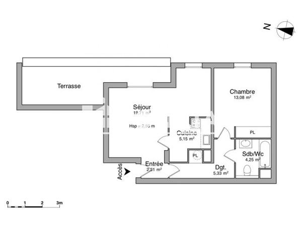 Location Appartement 2 pièces 49.83 m² - 292 AVENUE DU PRADO Marseille 13008