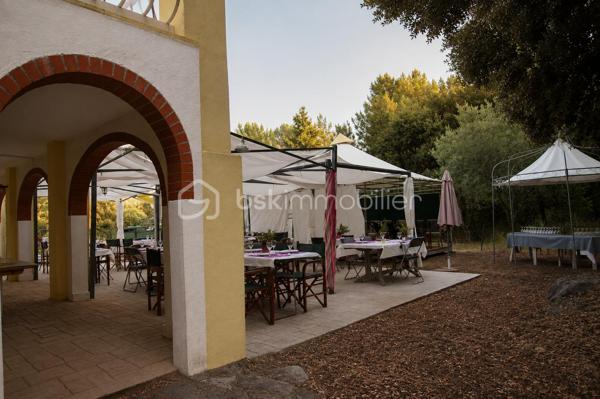 Découvrez le Domaine Saint-Clair, un ensemble immobilier d’environ 394 m², implanté au cœur d’un parc de 7 082 m², bénéficiant d’un emplacement stratégique à proximité du Circuit Paul Ricard du Castellet et du Parc d’Activités du Plateau de Signes.

9 APPARTEMENTS DU STUDIO AU GRAND APPARTEMENT

Le bâtiment principal comprend 9 appartements, offrant une capacité d’accueil importante et différents types d’hébergements :

6 studios d’environ 23 à 28 m² ;
2 appartements T2 d’environ 42 m² et 47 m² ;
1 grand appartement d’environ 78 m².

Les appartements situés à l’étage bénéficient de balcons privatifs, apportant un véritable agrément supplémentaire.

Le bâtiment dispose également d’un hall d’entrée ainsi que d’une salle commune.

Les occupants peuvent profiter d’espaces extérieurs communs, avec notamment une terrasse aménagée avec pergola, permettant de créer un espace convivial au cœur du domaine.

4 LODGES TOILÉS AU CŒUR DU PARC

Le domaine comprend également 4 lodges toilés d’environ 25 m² chacun, installés dans le parc et disposant chacun de leur terrasse privative.

Cette offre complémentaire permet de diversifier les possibilités d’hébergement et de répondre à différents profils de clientèle.

UN EMPLACEMENT STRATÉGIQUE

Le Domaine Saint-Clair profite d’une situation particulièrement intéressante, à proximité du Circuit Paul Ricard du Castellet et du Parc d’Activités du Plateau de Signes.

Cette implantation génère une fréquentation régulière, notamment grâce aux professionnels travaillant sur le secteur, aux entreprises liées au circuit automobile ainsi qu’aux différents événements organisés tout au long de l’année.

Bandol, La Ciotat et Toulon sont accessibles en environ 30 minutes, permettant également de profiter de l’attractivité touristique du littoral varois.

UNE ACTIVITÉ EXISTANTE ET UN POTENTIEL À DÉVELOPPER

Le Domaine Saint-Clair bénéficie déjà d’une bonne réputation et d’une fréquentation régulière, avec des logements occupés une grande partie de l’année, notamment par une clientèle professionnelle travaillant sur le secteur du Circuit Paul Ricard et du Plateau de Signes.

Sa configuration, ses différents hébergements et son parc de 7 082 m² offrent également de réelles possibilités de développement de l’activité, selon le projet du futur acquéreur.

Une opportunité particulièrement intéressante pour un investisseur, un professionnel de l’hébergement ou un porteur de projet touristique et événementiel, souhaitant reprendre un site bénéficiant déjà d’une activité tout en conservant un véritable potentiel d’évolution.