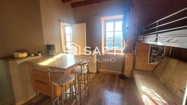 studio chaleureux au centre du village.