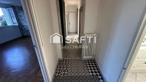 T3 spatieux, immeuble sécurisé, proche gare