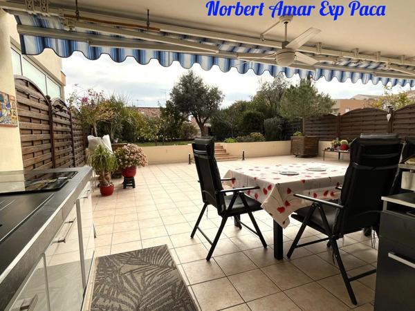 Appartement de Standing, Emplacement idéal, tout à pied : mer, plage, commerces.  avec Terrasse et Jardin Suspendu