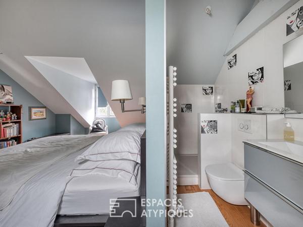 Immeuble de Caractère au Coeur de Mennecy. Studio, T2 duplex et atelier.