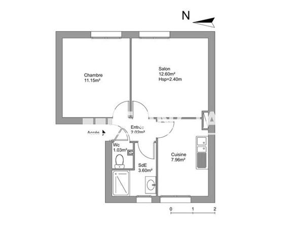 Location Appartement 2 pièces 39.81 m² - 62 RUE FREDERIC JOLIOT CURIE Mainvilliers 28300