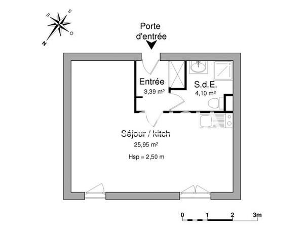 Location Studio 33.44 m² - 149 RUE NATIONALE Cholet 49300