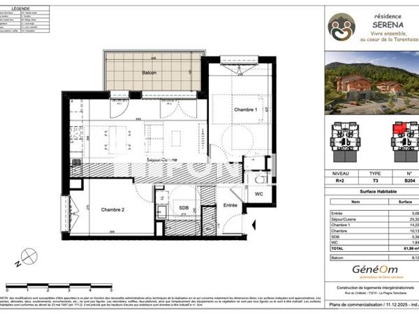 À vendre Appartement 3 pièces 61.99 m² - La Plagne Tarentaise 73210