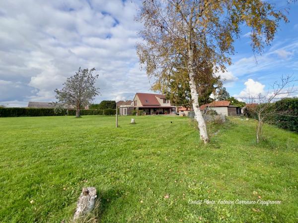 Dpt Allier (03) A vendre à Varennes sur Allier - Longère T6 garages, grande terrasse couverte, terrain clos et arboré de 4000m2