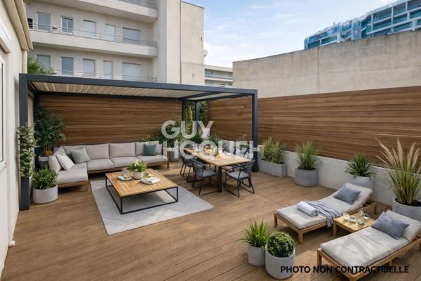 Appartement Canet Plage T2 Cabine 47 m2 + Terrasse de 40 m² + Parking