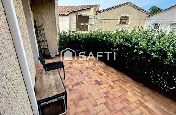 LUNEL-VIEL Maison de village 110m2, cour, garage