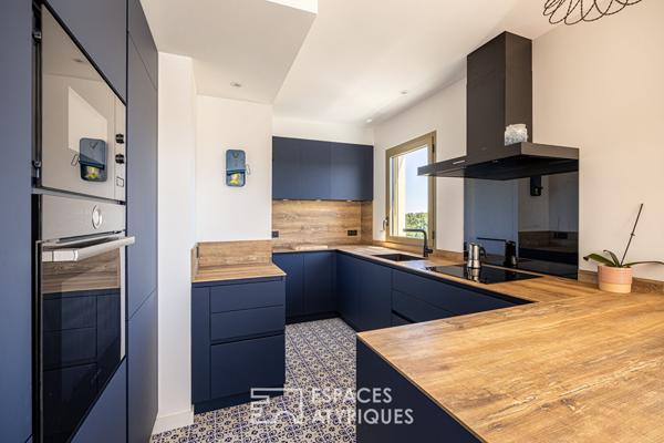 Duplex en dernier étage avec terrasse et vue imprenable sur la basilique Fourvière