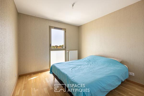 Duplex en dernier étage avec terrasse et vue imprenable sur la basilique Fourvière