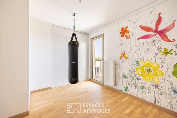 Duplex en dernier étage avec terrasse et vue imprenable sur la basilique Fourvière