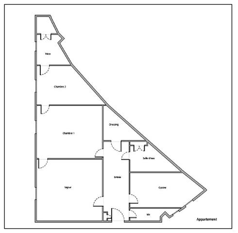 Paris 18e : 3P, 65 m² , Charme ancien, Lumineux