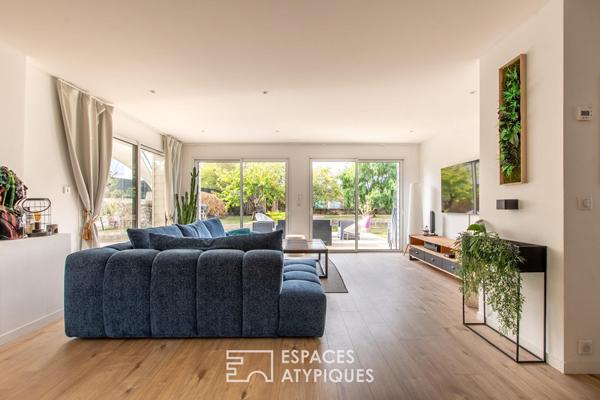 Maison familiale contemporaine avec studio indépendant