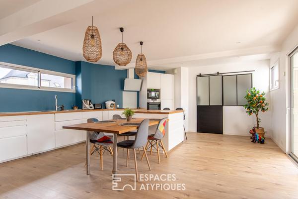 Maison familiale contemporaine avec studio indépendant