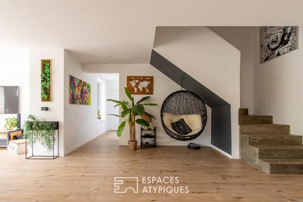 Maison familiale contemporaine avec studio indépendant
